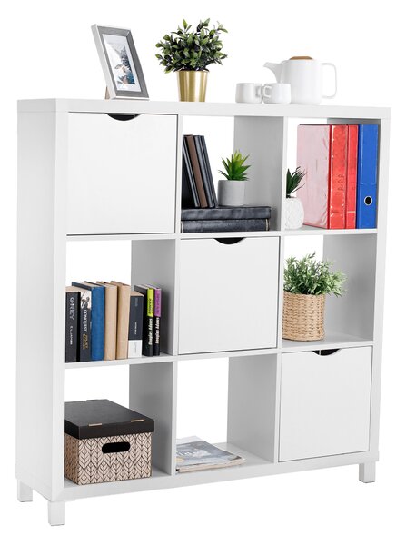 KONDELA Dulap biblioraft, alb, TOFI 5 NEW