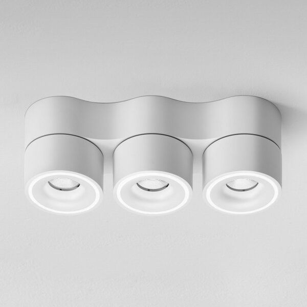 Egger Licht EGG DLS Spot LED Clippo Trio, alb, DALI dimabil, reglabil, Alb, Studiu / Birou, Metal, Modern