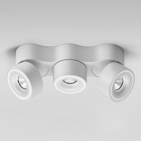 Egger Licht EGG DLS Spot LED Clippo Trio, alb, DALI dimabil, reglabil, Alb, Studiu / Birou, Metal, Modern