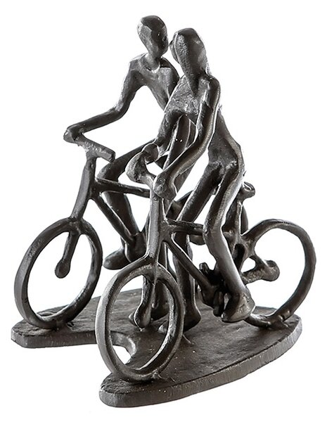 Figurina CYCLING, metal, 13x13X10 cm