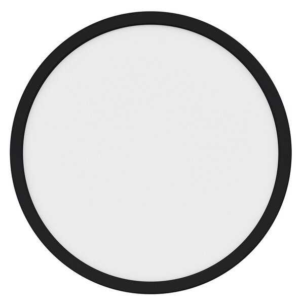 Nordlux Plafonieră cu LED Oja Smart, negru, Ø 29 cm, reglabil, Negru, Bucătărie, Plastic