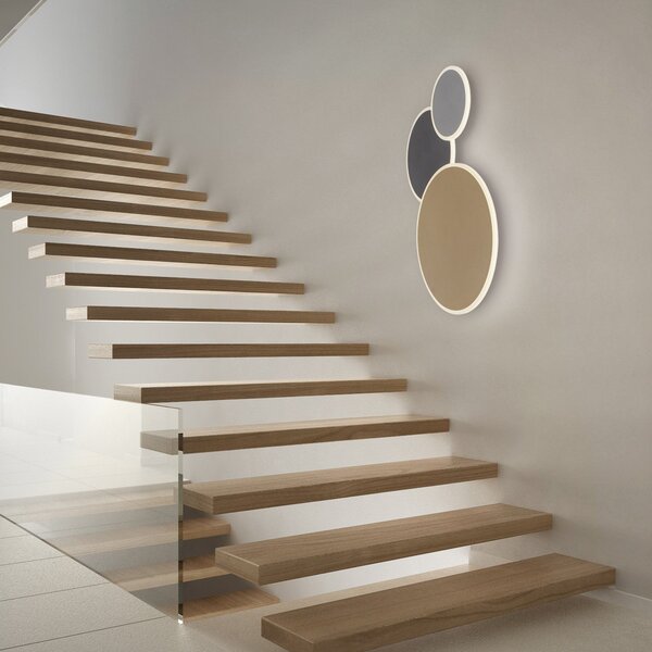 Q-Smart-Home Paul Neuhaus Q-Piato plafonieră LED 3 becuri, reglabil, Multicolor, Camera de zi / sufragerie, Metal, Modern, Plafon cu flacără multiplă