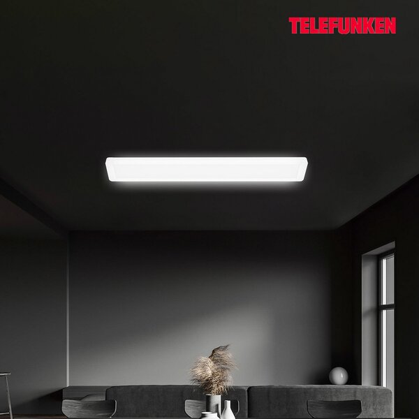 Telefunken Poel panou LED aplicat, 91,5cm, 37W, alb, 840, Alb, Hol, Plastic