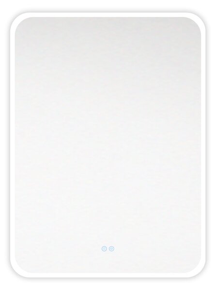 Mereo Mereo, oglindă LED dreptunghiulară 60x80 cm, iluminare din spate frontală, pernă încălzitoare, MER-CN172