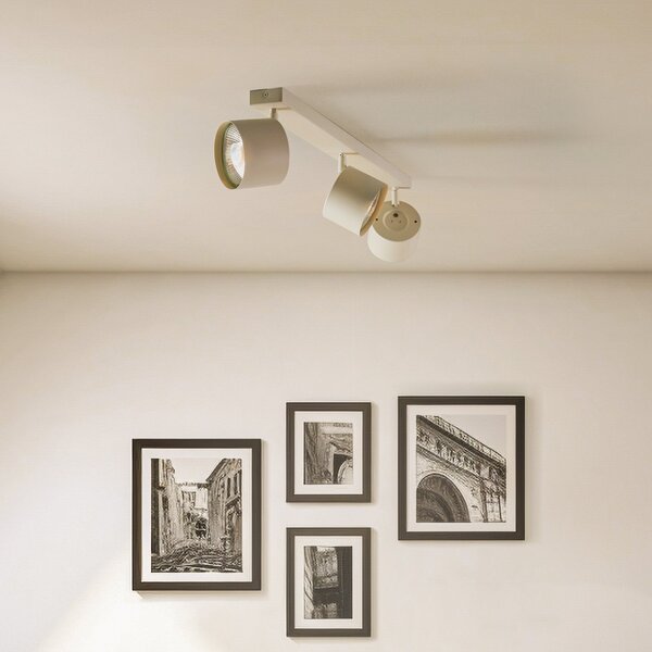 Argon Spot de tavan Chloe reglabil cu 3 becuri, bej,, Bej, Camera de zi / sufragerie, Metal, Modern