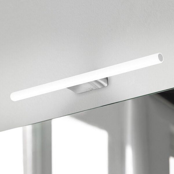 Ebir Aplică de perete LED Irene, rotundă, lățime 50 cm, Metalic, Baie, Plastic, Modern
