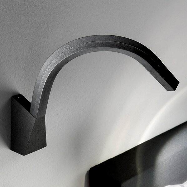Linea Light Aplică de perete LED Snake cu braț flexibil, Negru, dormitor, Metal, Modern