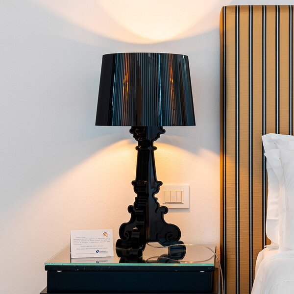 Kartell Bourgie - lampă de masă LED, negru, reglabil, Negru, Camera de zi / sufragerie, Plastic, Design