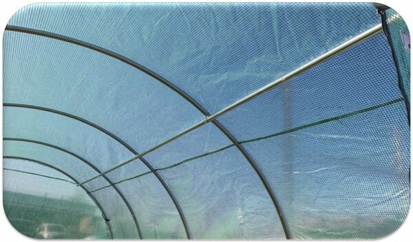 Sera solar tip tunel pentru gradina, 6x3x2 m, folie PE 140g/mp, filtru UV4, ferestre