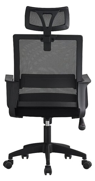Scaun ergonomic de birou, reglabil si rotativ, tetiera integrata, mesh
