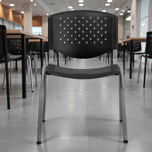 Scaun terasa, bucatarie, spatar si sezut PP, model perforat, inaltime 82 cm
