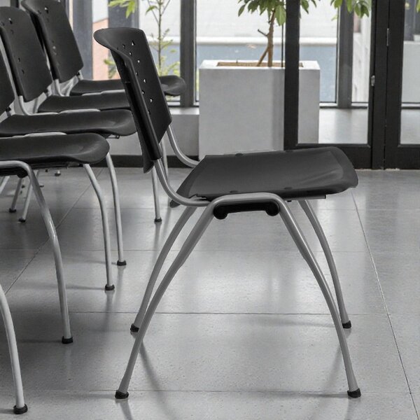 Scaun terasa, bucatarie, spatar si sezut PP, model perforat, inaltime 82 cm