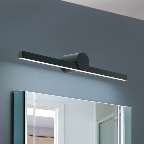 ORION Frumusețe LED oglindă cu lumină, lățime 61cm, negru, Negru, Baie, Metal, Modern