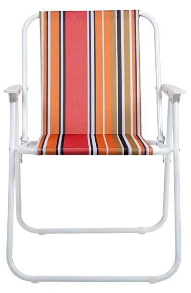 Scaun pliabil plaja si camping, metalic, usor, compact, 58x52x73 cm, maxim 80 kg