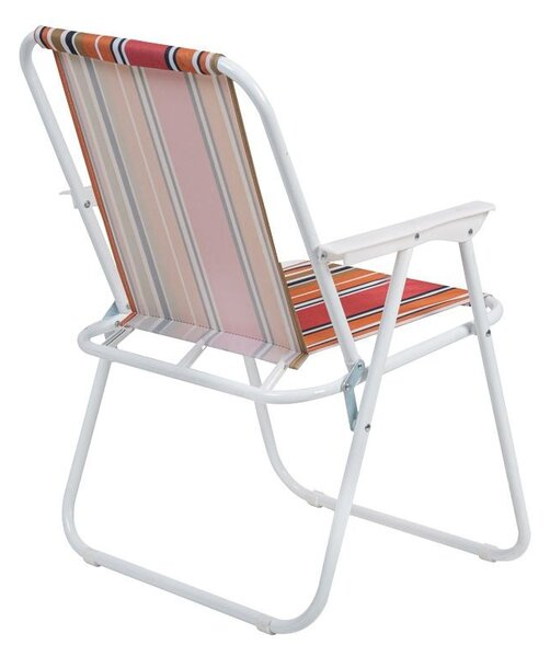 Scaun pliabil plaja si camping, metalic, usor, compact, 58x52x73 cm, maxim 80 kg