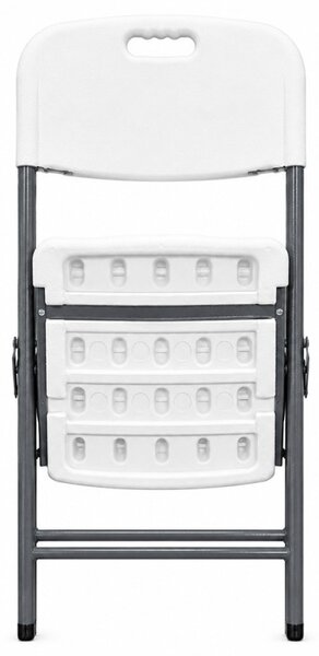 Scaun pliabil pentru gradina, camping, catering, cadru metalic, 120 kg, 46x53x87 cm