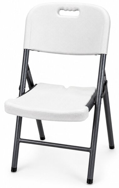 Scaun pliabil pentru gradina, camping, catering, cadru metalic, 120 kg, 46x53x87 cm