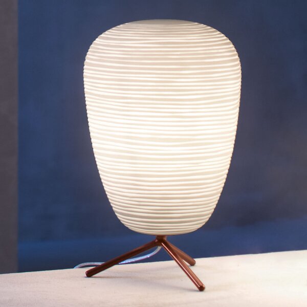 Foscarini Rituals 1 lampă de masă din sticlă cu dimabil, reglabil, Alb, Camera de zi / sufragerie, Sticlă, Design