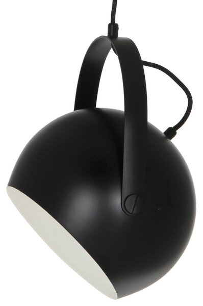 FRANDSEN Ball with Handle lampă suspendată 19cm negru, reglabil, Negru, Camera de zi / sufragerie, Metal, Design