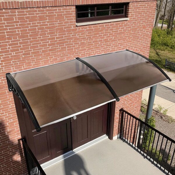 Copertina fixa policarbonata, protectie UV, 100 x 200 cm, maro