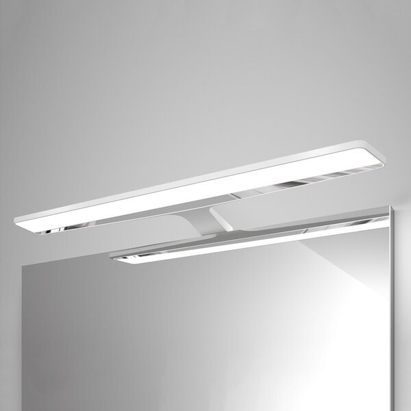 Ebir Nayra - lampă LED oglindă, alb, Alb, Baie, Plastic, Modern, Ansamblu de mobilier