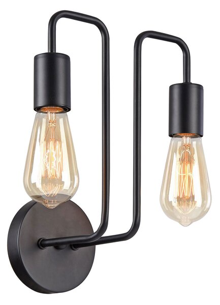 Maytoni Aplică de perete Gilbert, stil industrial, reglabil, Negru, Camera de zi / sufragerie, Metal, Design industrial