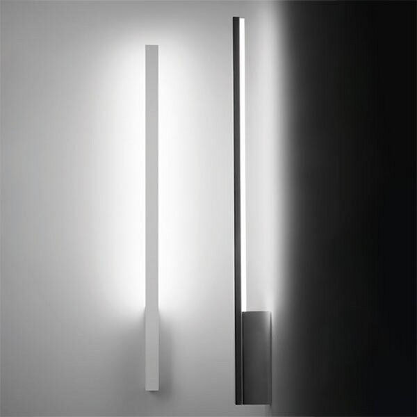Stilnovo Xilema W1 - aplice minimaliste cu LED, alb, Alb, Camera de zi / sufragerie, Metal, Modern