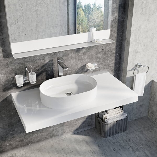 Ravak blat 100x55 cm alb X000000840