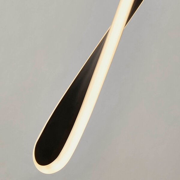 Searchlight Lampă suspendată LED Paddle, 5 becuri, reglabil, Negru, Camera de zi / sufragerie, Metal, Modern