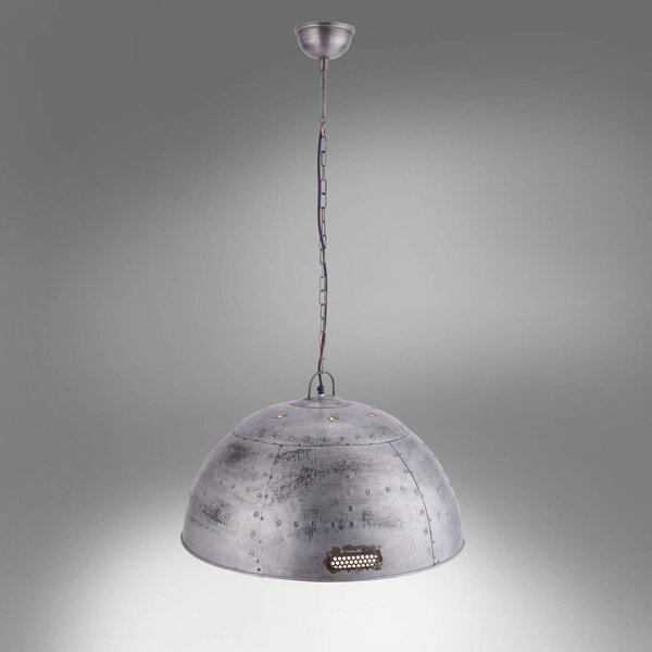 JUST LIGHT. GmbH Lampă suspendată industrială Gabriel, Ø60cm, reglabil, Metalic, Camera de zi / sufragerie, Metal, Design industrial