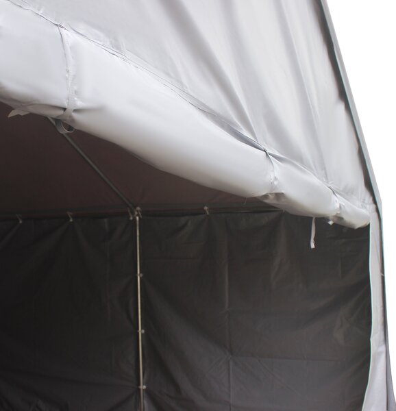 Cort de petrecere Outsunny 4 x 8 m pentru exterior, Gri inchis 4 x 8 m | Aosom Romania