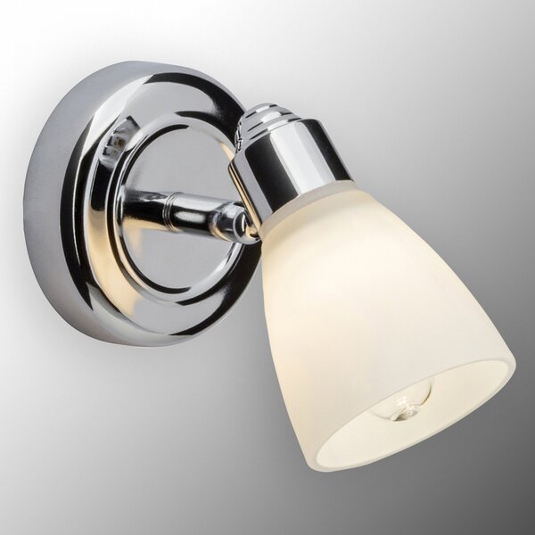 Brilliant Kensington aplică cromată cu IP44, reglabil, Metalic, Baie, Metal, Modern