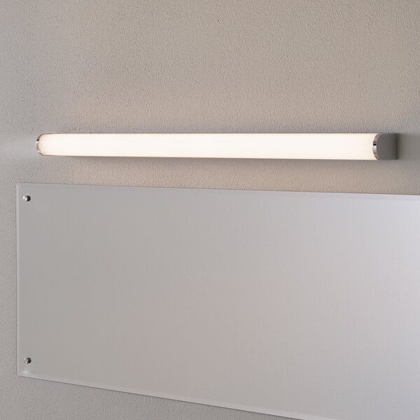 Helestra Ponto aplică de perete LED IP44 90cm, Alb, Baie, Plastic, Design