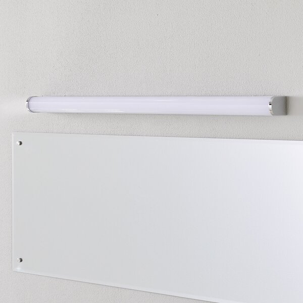 Helestra Ponto aplică de perete LED IP44 90cm, Alb, Baie, Plastic, Design