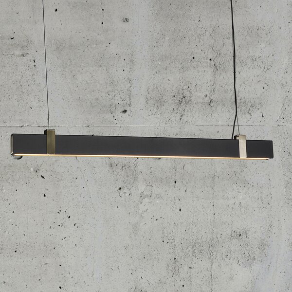 Nordlux Lampă suspendată LED Lilt negru, reglabil, Negru, Camera de zi / sufragerie, Metal, Modern