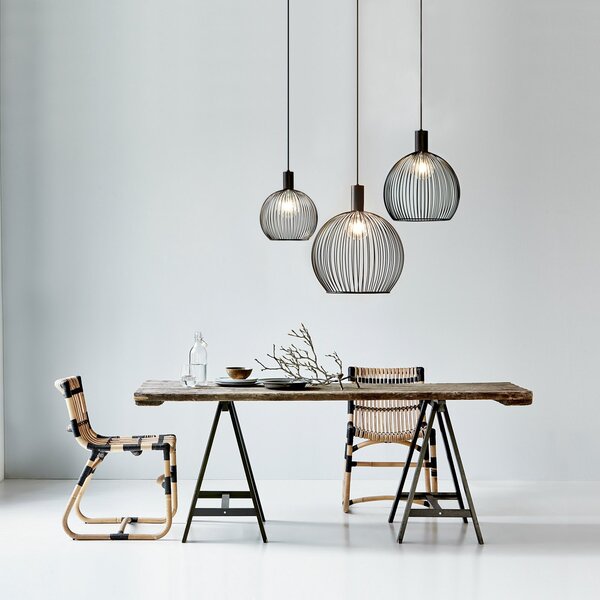DFTP by Nordlux Lampă suspendată Aver, 50 cm, reglabil, Negru, Camera de zi / sufragerie, Metal, Scandinavă