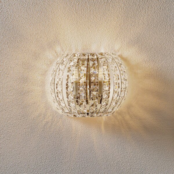 Schuller Valencia Aplică de perete LED cristal Diamond, Transparent, Camera de zi / sufragerie, Cristal