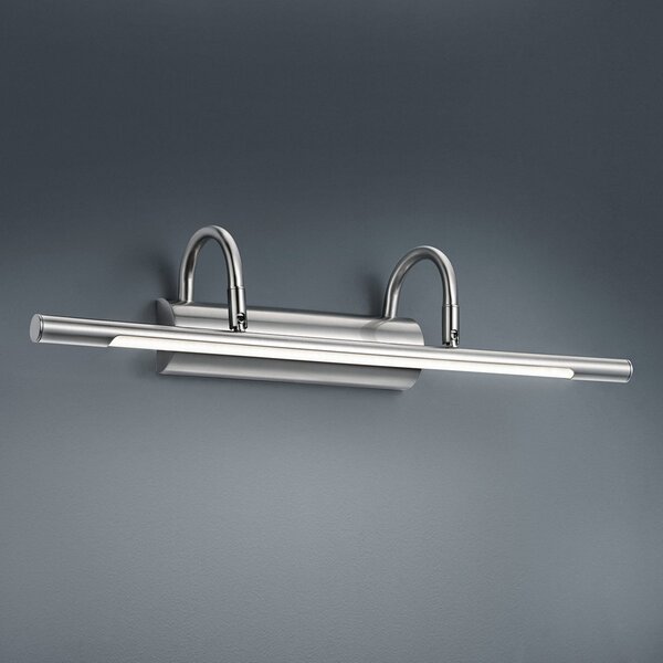 Trio Lighting Aplică de perete cu LED Lorena, nichel mat, Gri, Camera de zi / sufragerie, Metal, Modern