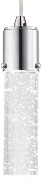 Westinghouse Cava lampă suspendată LED, crom, Metalic, Camera de zi / sufragerie, Sticlă, Modern