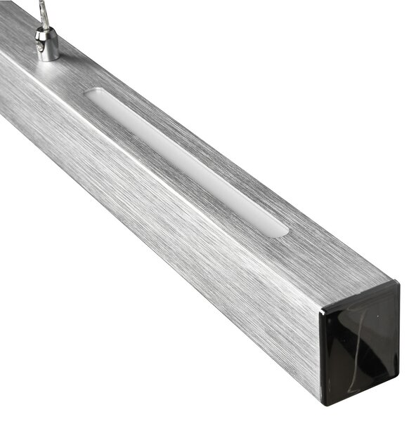 Reality Leuchten Lampă suspendată LED Paros cu Switchdimmer alu, reglabil, Metalic, Camera de zi / sufragerie, Metal, Modern