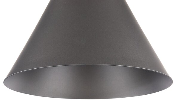 Maytoni Lampă suspendată Bicones pe antracit, Ø 22cm, reglabil, Negru, Camera de zi / sufragerie, Metal, Modern