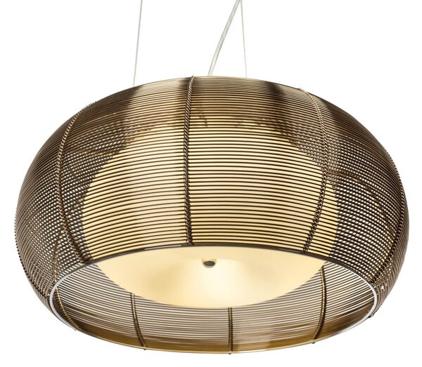 Brilliant Relax lampă suspendată, 1 sursă 40cm bronz, reglabil, Bronz / Alamă Veche, Camera de zi / sufragerie, Metal, Modern