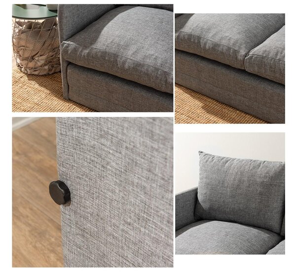 Canapea extensibilă Sagoretti XL (gri deschis). 1107021