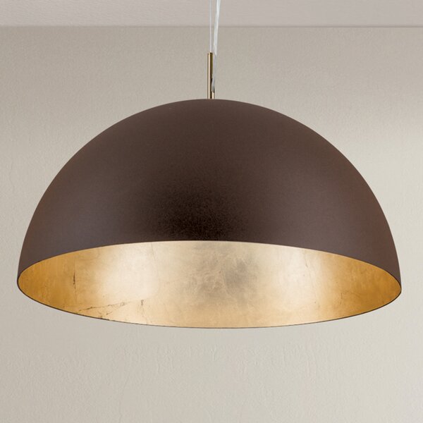 ORION Lampă suspendată Nerry, maro-auriu, reglabil, Maro / Rugină, Camera de zi / sufragerie, Metal, Design