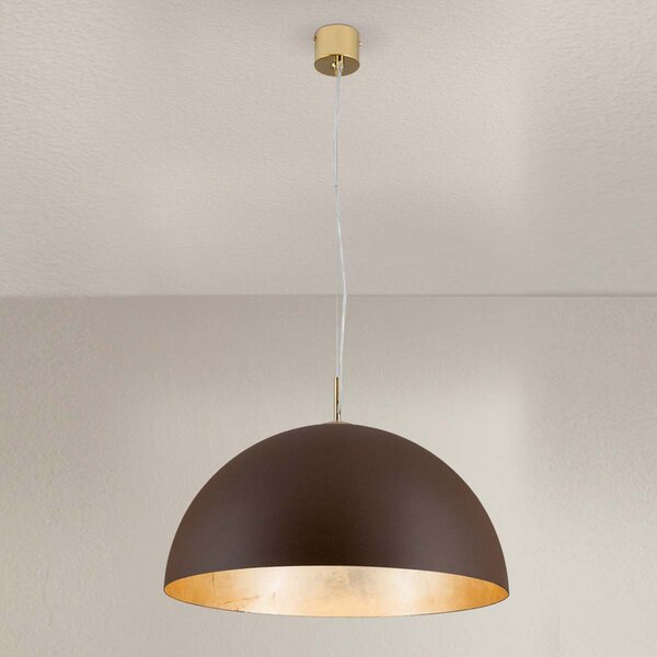 ORION Lampă suspendată Nerry, maro-auriu, reglabil, Maro / Rugină, Camera de zi / sufragerie, Metal, Design