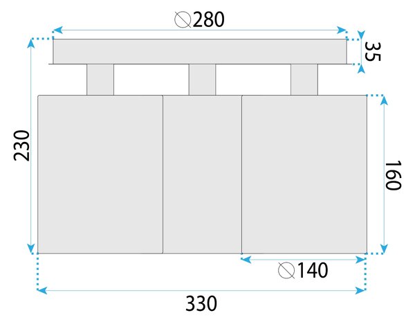 Lampă suspendată APP1819-3CPR BLACK