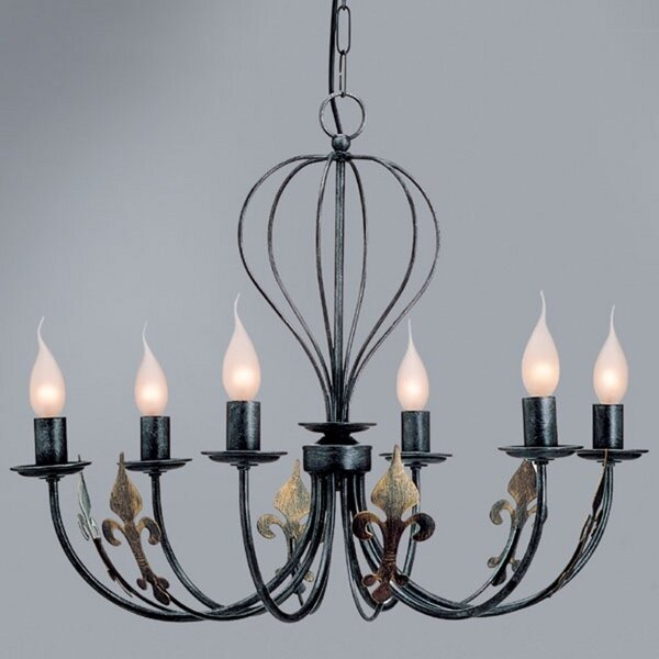 Kögl Candelabru CASTELLO Design by Kögl, reglabil, Negru, Camera de zi / sufragerie, Metal, Casă de țară / Rustic