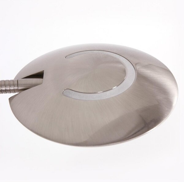 Steinhauer Zenith - lampă de masă LED cu dimmer, oțel, reglabil, Metalic, Camera de zi / sufragerie, Metal, Modern, Birou de masă