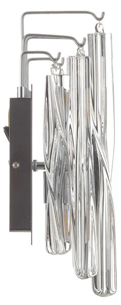 Schuller Valencia Aplică de perete Manacor din sticlă cristal cu LED, Transparent, Camera de zi / sufragerie, Cristal, Modern