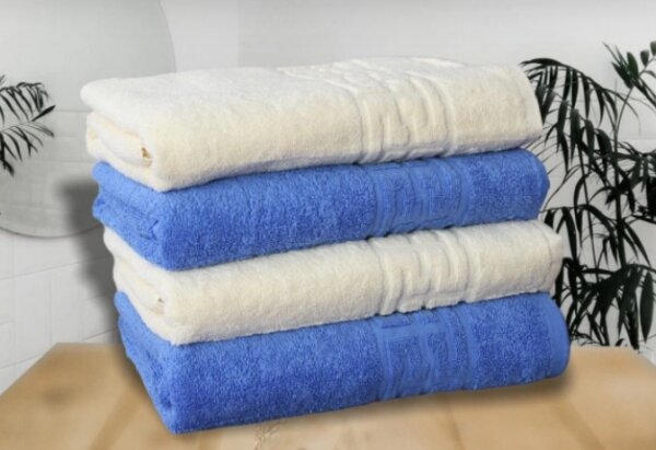 Set 4 Prosoape din 100% Bumbac (70x130cm) - Rosu